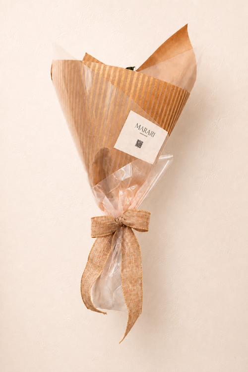 Graduation Bouquet wrapped with water protection
MARARI