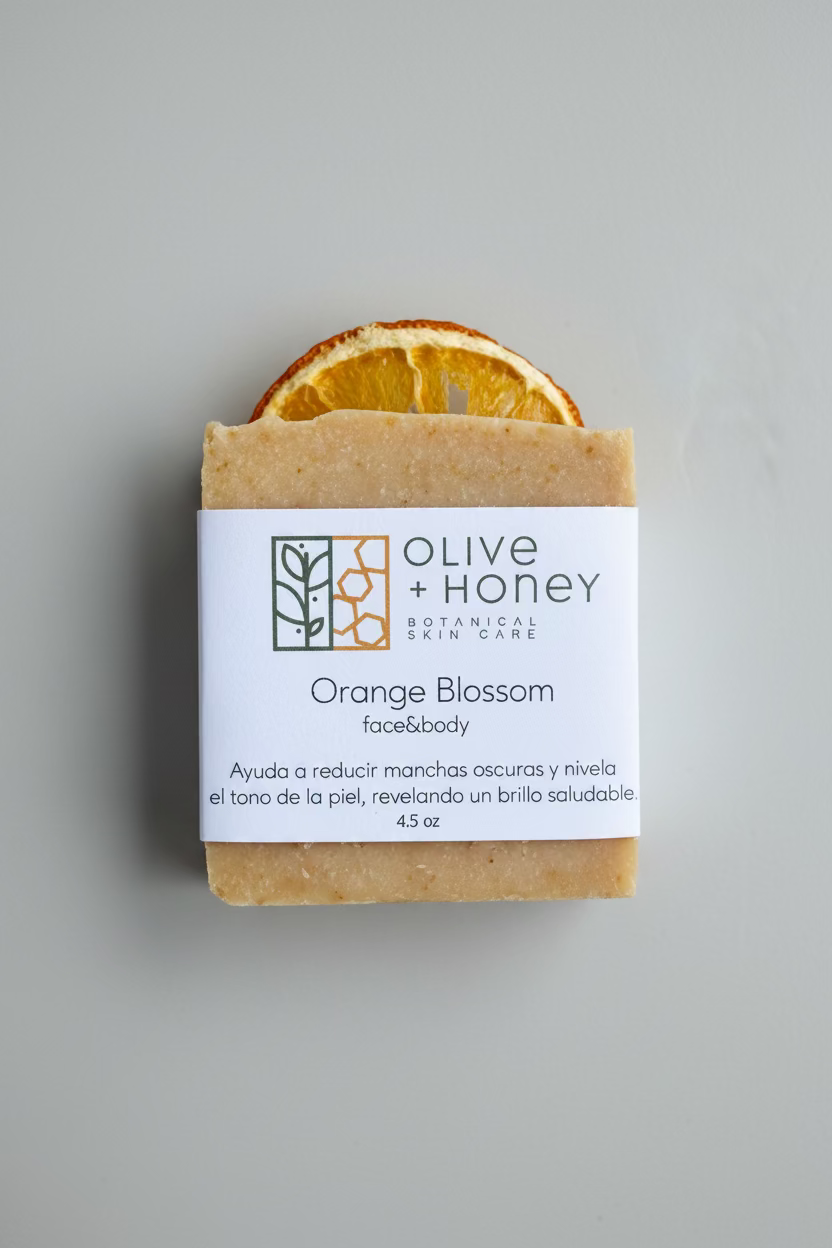 Orange Blossom face and body natural soap